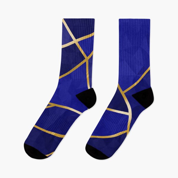 Item preview, Blue Geometric Crystals with Gold Lining designed and sold by SolGalaxyDesign.