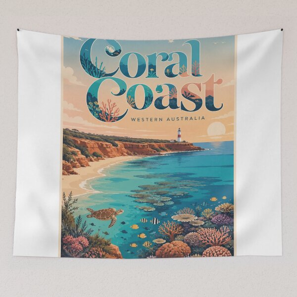Item preview, Coral Coast Western Australia Ningaloo Reef Jurien Bay designed and sold by StampMyPassport.