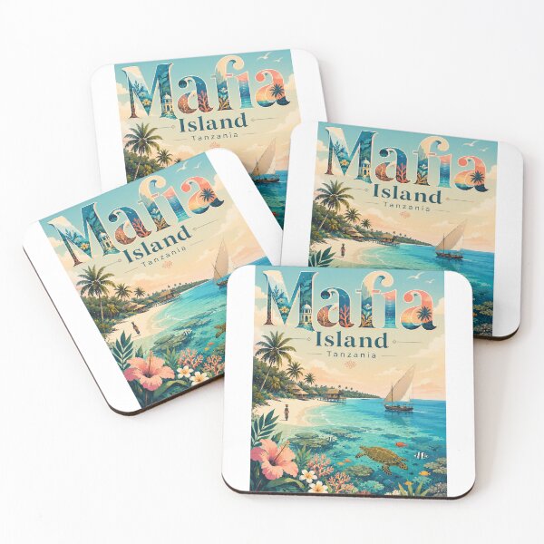 Item preview, Mafia Island Marine Park and Chole Bay Tanzania Coral Coast designed and sold by StampMyPassport.
