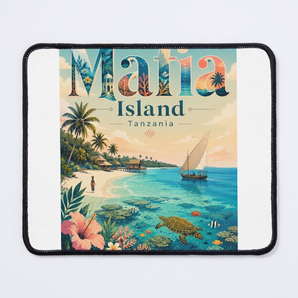 Item preview, Mafia Island Marine Park and Chole Bay Tanzania Coral Coast designed and sold by StampMyPassport.
