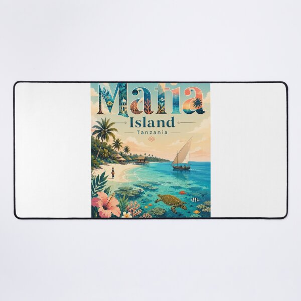 Item preview, Mafia Island Marine Park and Chole Bay Tanzania Coral Coast designed and sold by StampMyPassport.