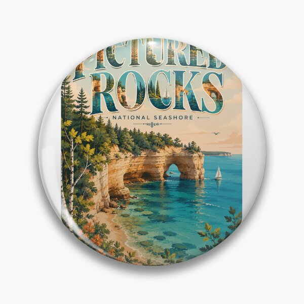 Item preview, Pictured Rocks National Seashore Munising Lake Superior Michigan designed and sold by StampMyPassport.