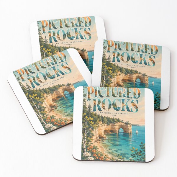 Item preview, Pictured Rocks National Seashore Munising Lake Superior Michigan designed and sold by StampMyPassport.