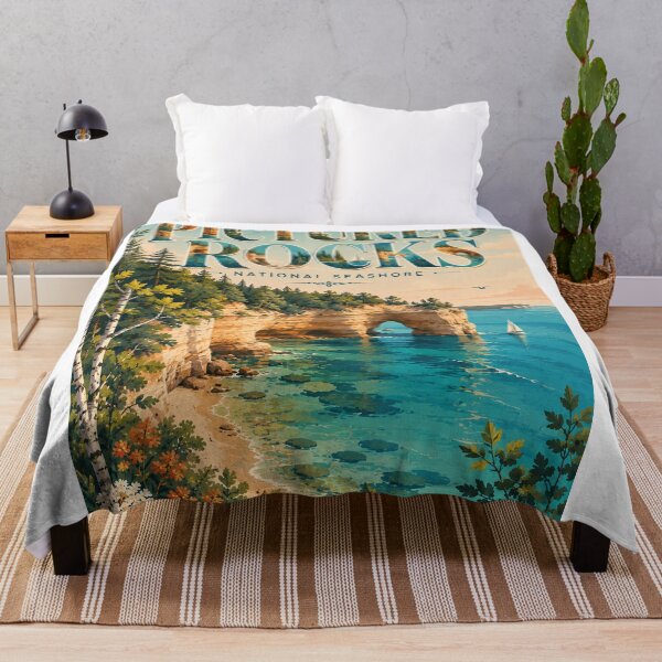 Item preview, Pictured Rocks National Seashore Munising Lake Superior Michigan designed and sold by StampMyPassport.