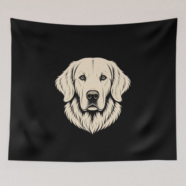 Item preview, Golden Retriever Minimalist Mascot | Working Dog Collection designed and sold by RusticMeadow.