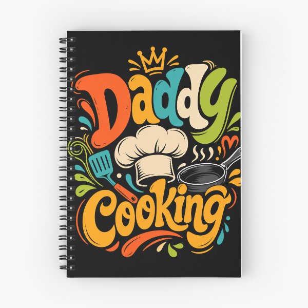 Item preview, Daddy Cooking | Funky Typography BBQ Chef Design on Black designed and sold by Jandedan.