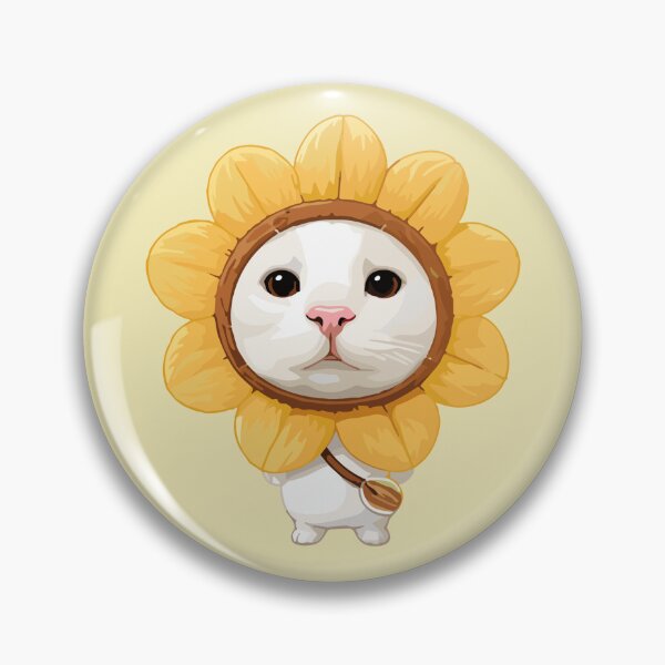 Item preview, Cute Sunflower Cat - Adorable Kitten in Flower Costume Kawaii Art designed and sold by arfindo-indra.
