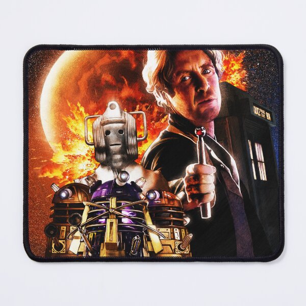 Item preview, Doctor Who Inspired Art | Eighth Doctor, Daleks & Cybermen | Sci-Fi Fan Design designed and sold by BlackThistleArt.