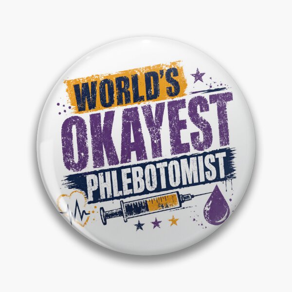 Item preview, World's Okayest Phlebotomist Healthcare Medical Worker designed and sold by RetroMini2026.