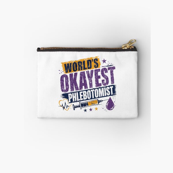 Item preview, World's Okayest Phlebotomist Healthcare Medical Worker designed and sold by RetroMini2026.