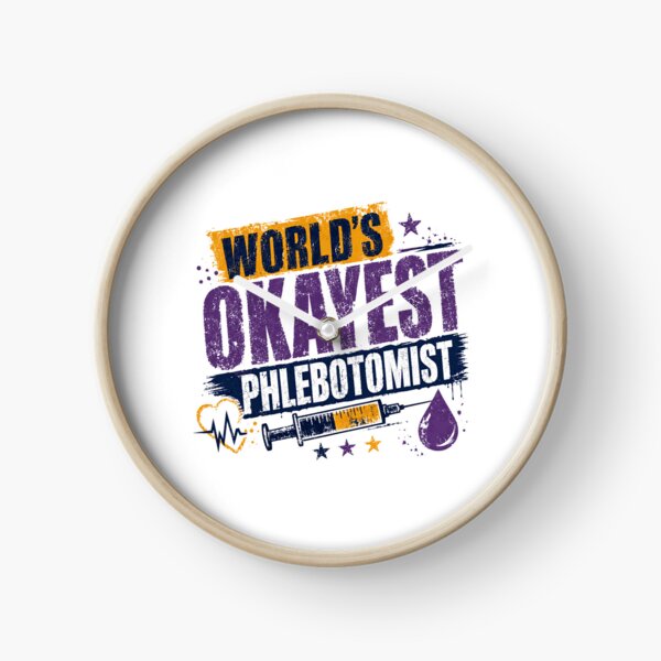 Item preview, World's Okayest Phlebotomist Healthcare Medical Worker designed and sold by RetroMini2026.