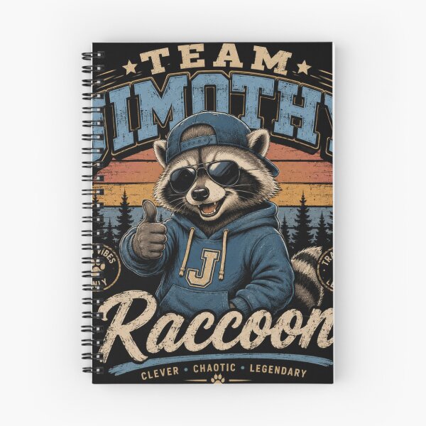 Item preview, Team Jimothy Raccoon Funny Vintage Design – Trash Panda Meme Cute Animal T-Shirt designed and sold by Artimax-Studio.