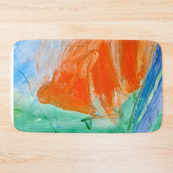 Item preview, orange and blue abstract. designed and sold by Tereza Pilar  Art.