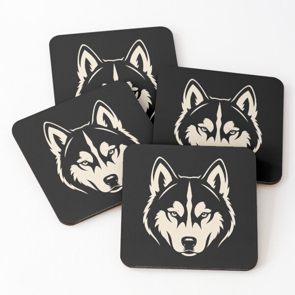 Item preview, Siberian Husky Minimalist Mascot | Working Dog Collection designed and sold by RusticMeadow.