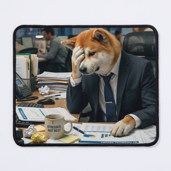 Item preview, Executive Akita: Hardworking CEO Dog at the Office designed and sold by milena-d98.