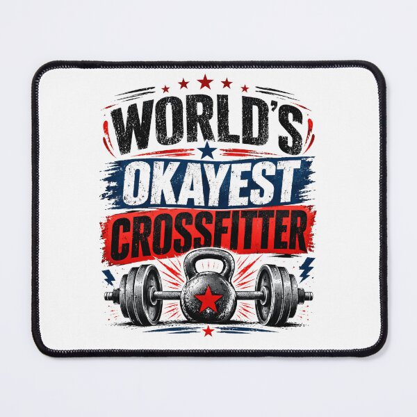 Item preview, World's Okayest Crossfitter Fitness Gym Workout Enthusiast designed and sold by RetroMini2026.