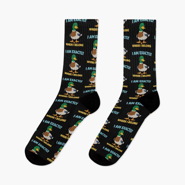Item preview, I Am Exactly Where I Belong Funny Confident Duck Quote designed and sold by TeeTimeTreasure.