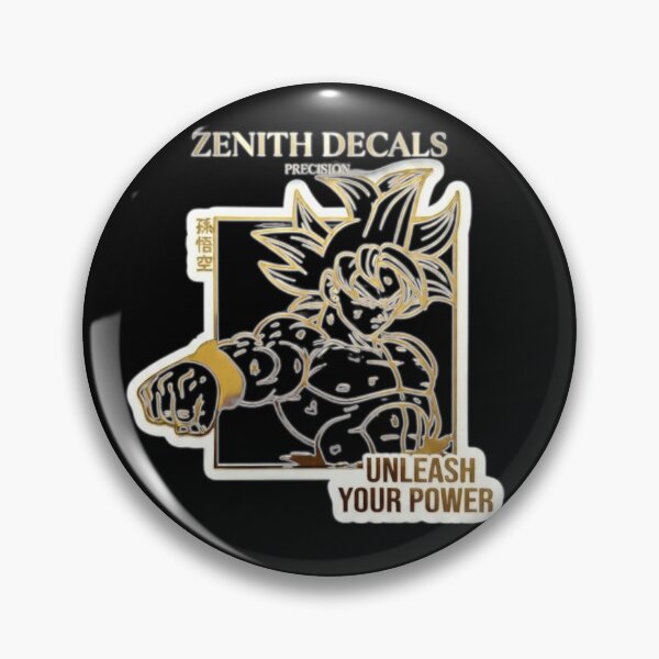 Item preview, Zenith Decals Goku Unleash your power luxury Anime Sticker designed and sold by zenithdecalco.