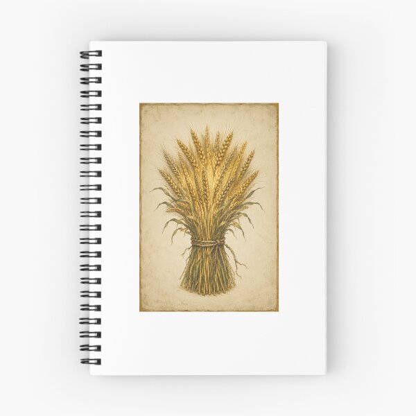 Item preview, Golden Wheat Sheaf and Lammas Harvest Print — Luminous Vintage Lughnasadh Altar Art designed and sold by Brackenlume Studio.