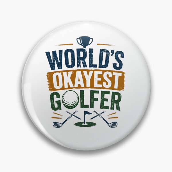 Item preview, World's Okayest Golfer Funny Golf Player Humor designed and sold by RetroMini2026.