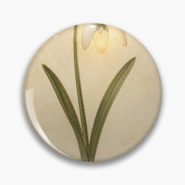 Item preview, Luminous Snowdrop and Brigid's Cross Print — Glowing Vintage Imbolc Altar Art designed and sold by Brackenlume Studio.