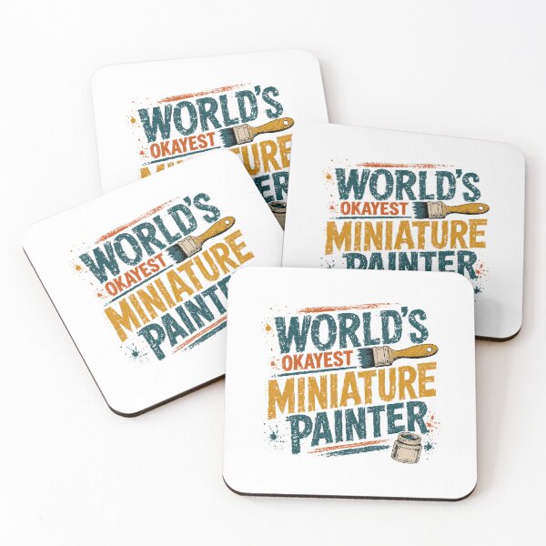 Item preview, World's Okayest Miniature Painter Hobbyist Gift designed and sold by RetroMini2026.