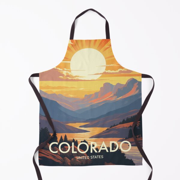 Item preview, Colorado Mountain Valley Landscape Travel Art designed and sold by MarkedArtPrints.