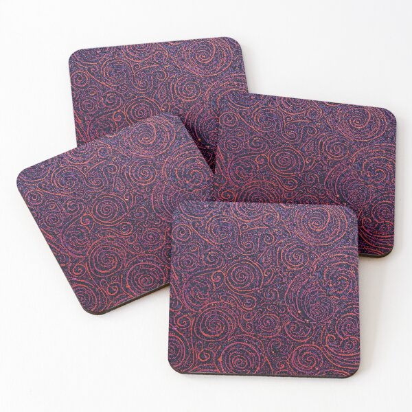 Item preview, Aboriginal Inspired Dot Art - Purple Spirals Pattern designed and sold by GrinGalore.