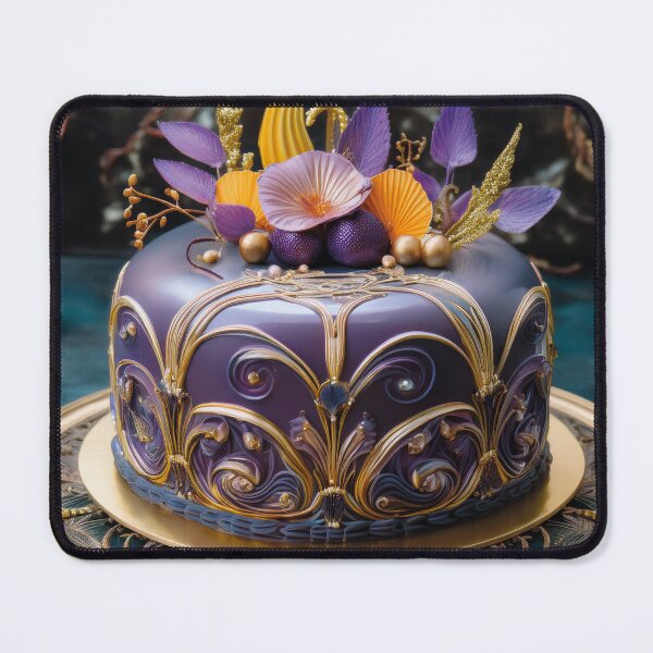 Item preview, Beautiful festive purple wedding cake designed and sold by Photopat.