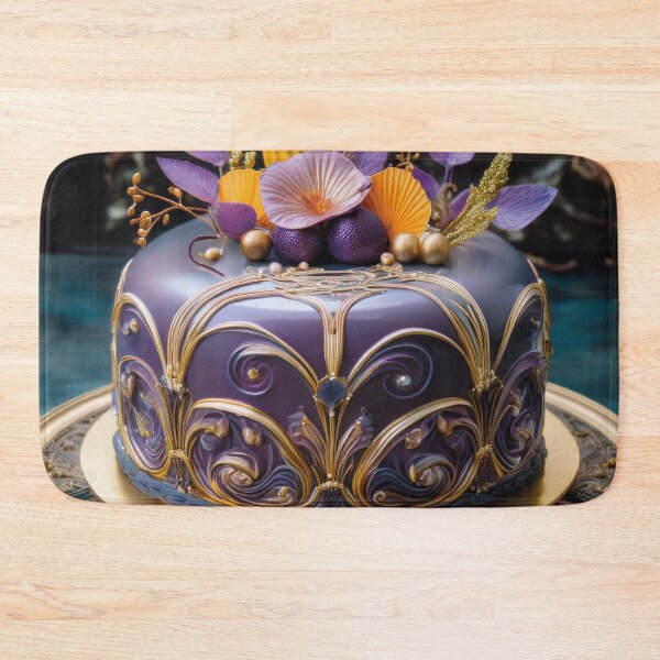 Item preview, Beautiful festive purple wedding cake designed and sold by Photopat.
