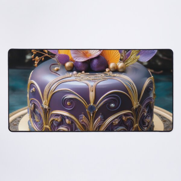 Item preview, Beautiful festive purple wedding cake designed and sold by Photopat.