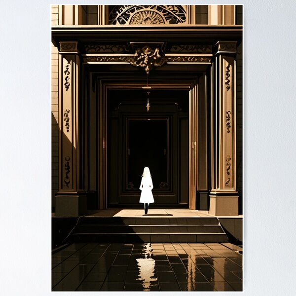 Item preview, Architecture - Illuminated Historic Facade, Melancholic Pictorial Atmosphere designed and sold by Reverso-Design.