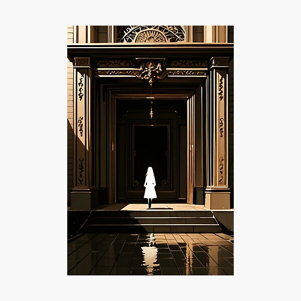 Item preview, Architecture - Illuminated Historic Facade, Melancholic Pictorial Atmosphere designed and sold by Reverso-Design.