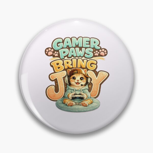 Item preview, Tech Paws Happy Vibes – Cute Gamer Cat PNG designed and sold by annenambiro.