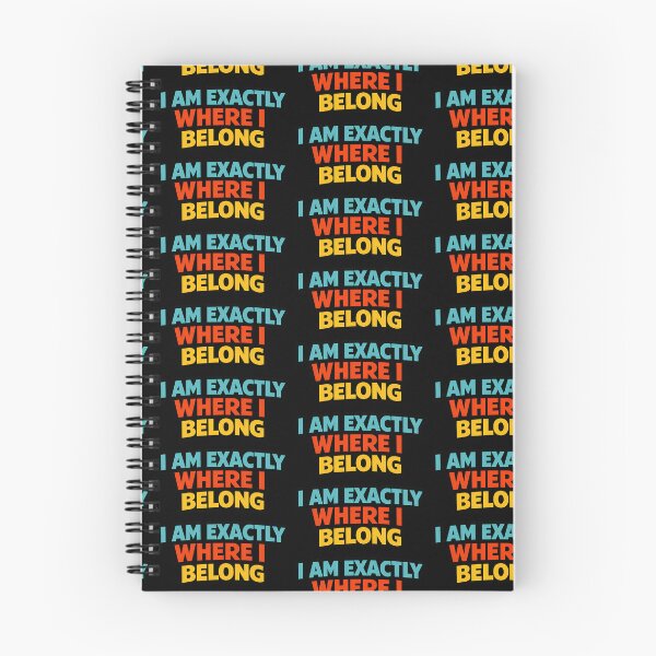 Item preview, I Am Exactly Where I Belong Positive Affirmation Quote designed and sold by TeeTimeTreasure.