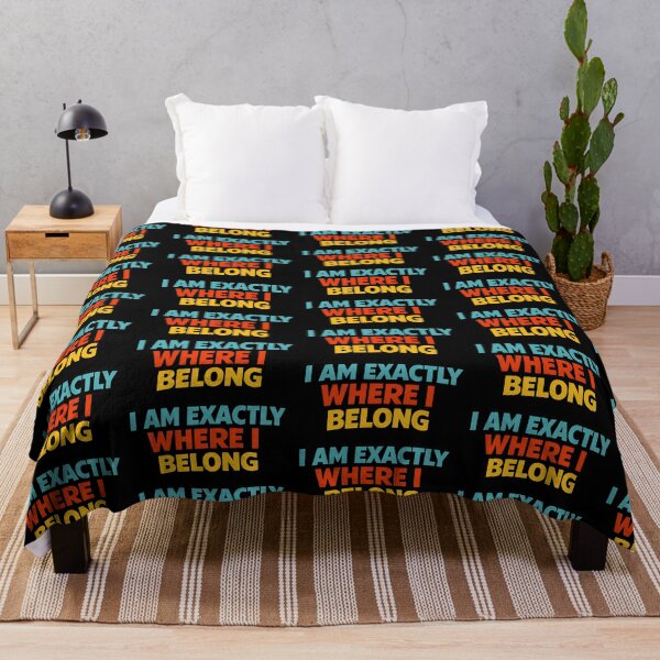 Item preview, I Am Exactly Where I Belong Positive Affirmation Quote designed and sold by TeeTimeTreasure.