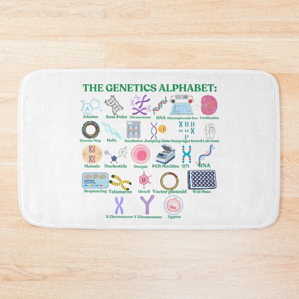 Item preview, The Genetics Alphabet, cool science, biology and Genetics designed and sold by NoetherSym.