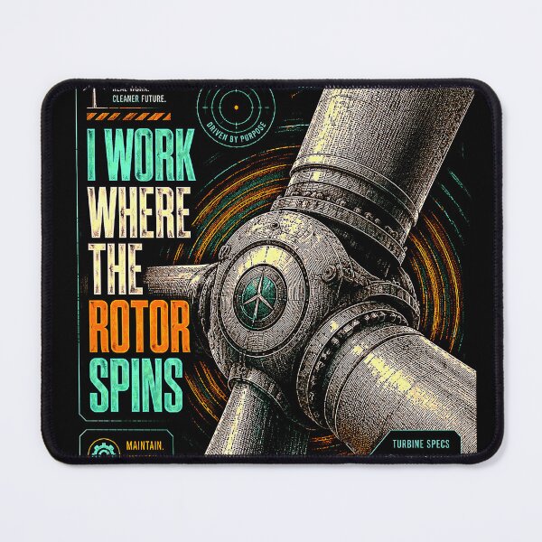 Item preview, Wind Turbine Rotor Hub I Work Where The Rotor Spins designed and sold by RoyalOrderGallery.