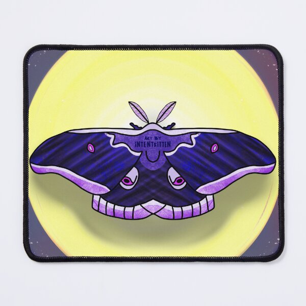 Item preview, Purple Lunar Moth on the Moon designed and sold by NicheKnightArt.