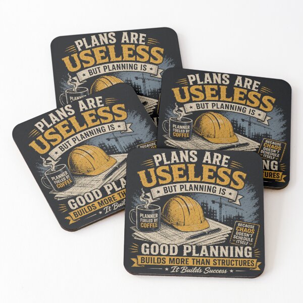 Item preview, Plans Are Useless But Planning Is Essential Funny Project Management  designed and sold by Eng-Art.