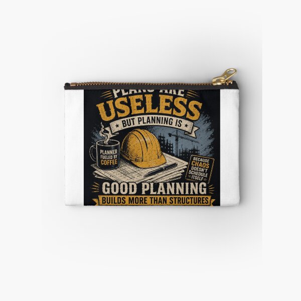 Item preview, Plans Are Useless But Planning Is Essential Funny Project Management  designed and sold by Eng-Art.