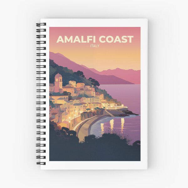 Item preview, Amalfi Coast Coastal Landscape Travel Art designed and sold by MarkedArtPrints.