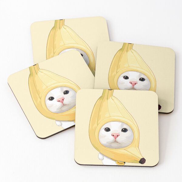 Item preview, Cute Banana Cat - Adorable Kitten in Fruit Costume Kawaii Art designed and sold by arfindo-indra.