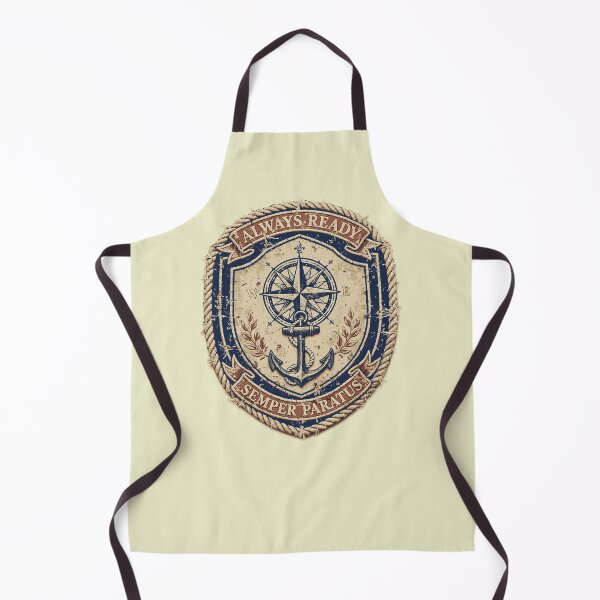 Item preview, Insignia marítima vintage Siempre Listo | Diseño de la Guardia Costera Semper Paratus designed and sold by Coasties.