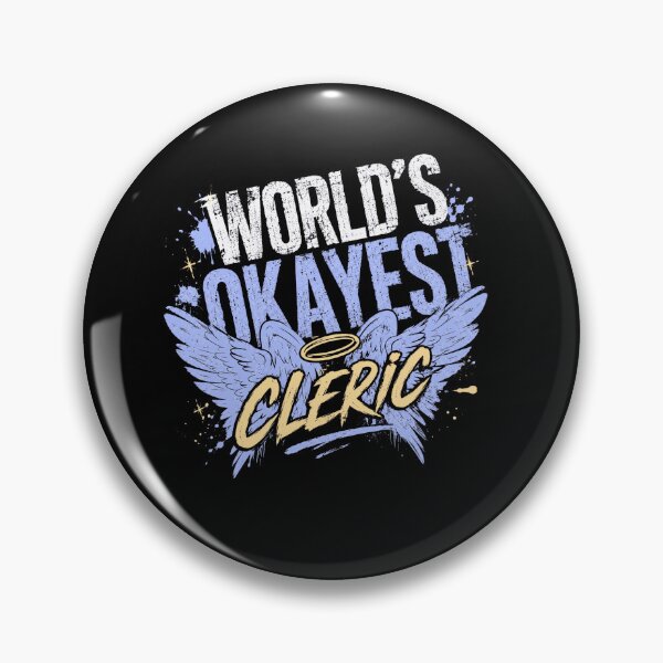 Item preview, World's Okayest Cleric Dungeons Dragons RPG Gamer Tabletop Player designed and sold by SkeletonsDanger.