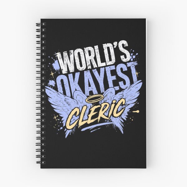 Item preview, World's Okayest Cleric Dungeons Dragons RPG Gamer Tabletop Player designed and sold by SkeletonsDanger.