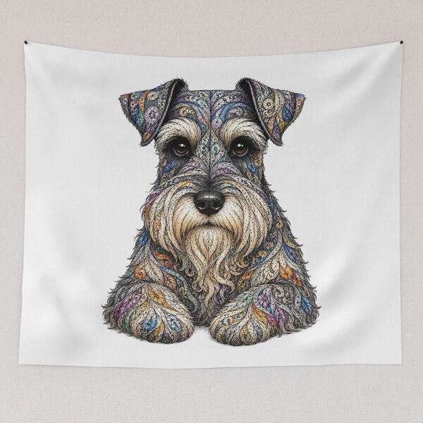 Item preview, Intricate Schnauzer designed and sold by PaintedbyCarol.
