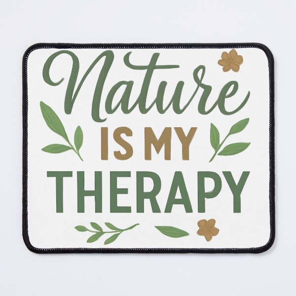 Item preview, Nature Is My Therapy | Botanical Nature Lover Quote Minimalist Green Design designed and sold by KAM-KAM-STORE.