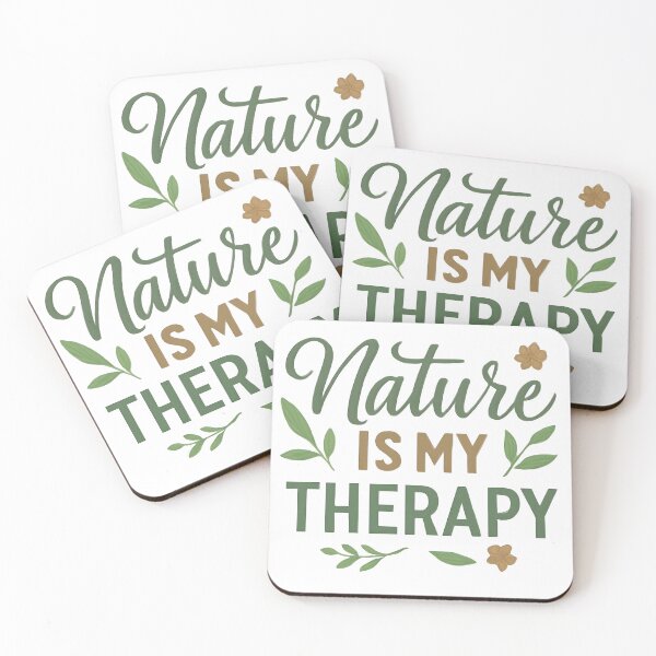 Item preview, Nature Is My Therapy | Botanical Nature Lover Quote Minimalist Green Design designed and sold by KAM-KAM-STORE.