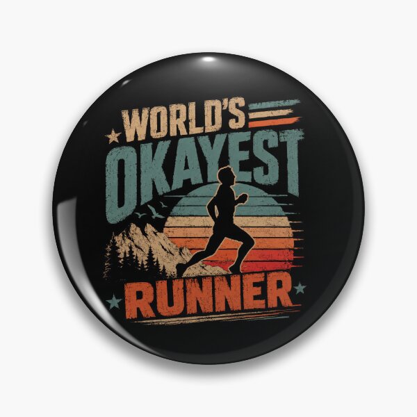 Item preview, World's Okayest Runner Funny Running Jogging Marathon Athlete Fitness designed and sold by SkeletonsDanger.